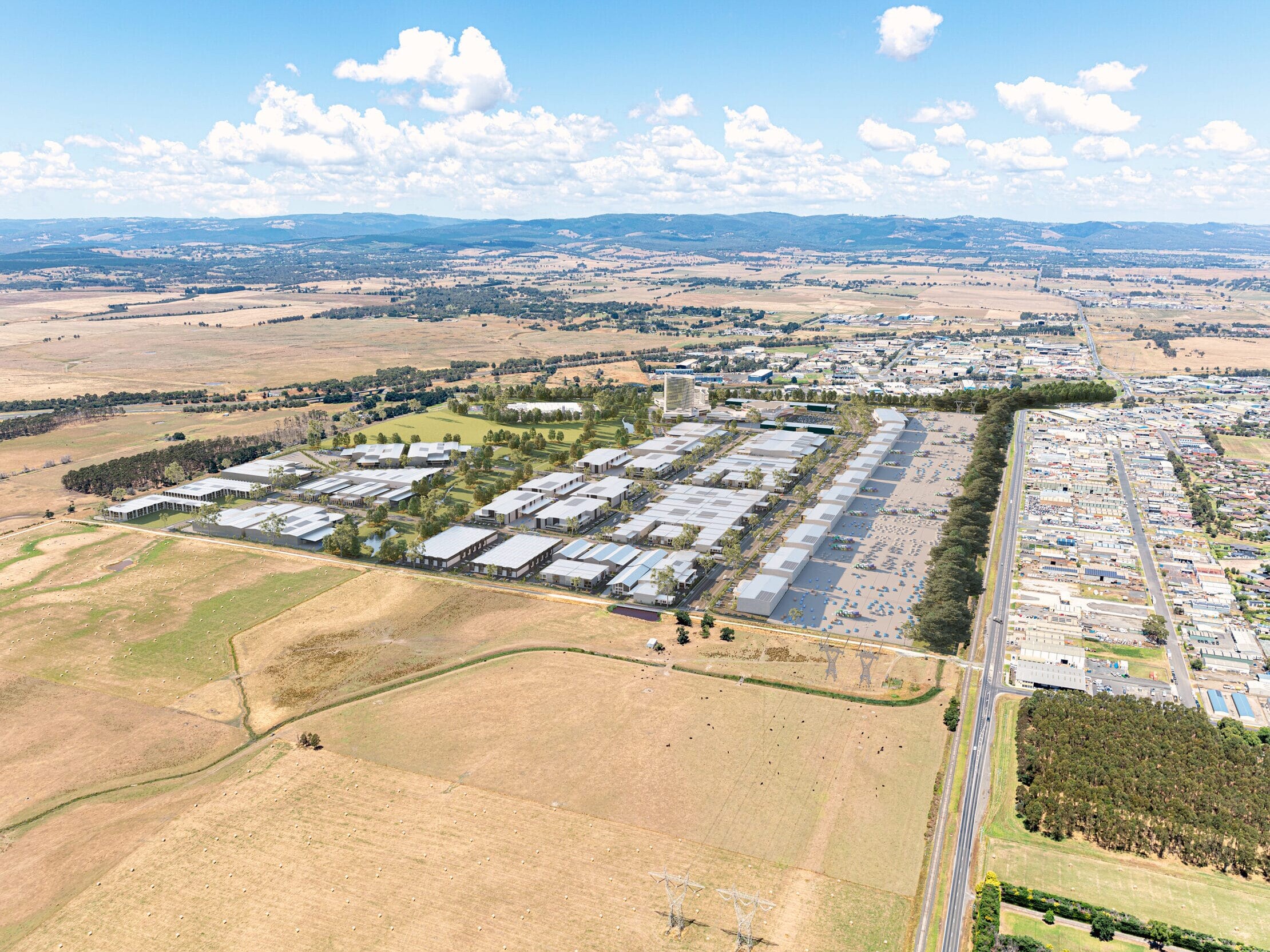A 62 industrial lot subdivision within Morwell, VIC