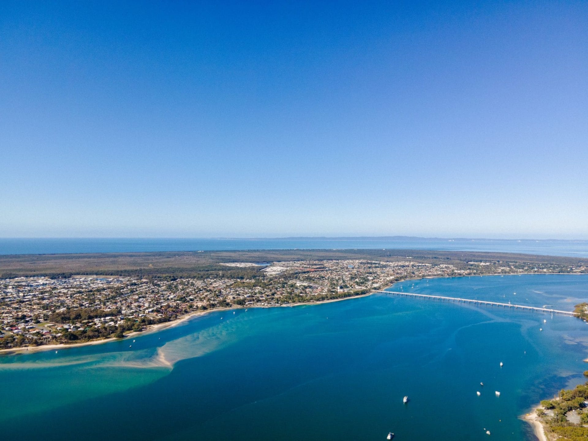 An Aerial of a Bay in Morayfield, QLD