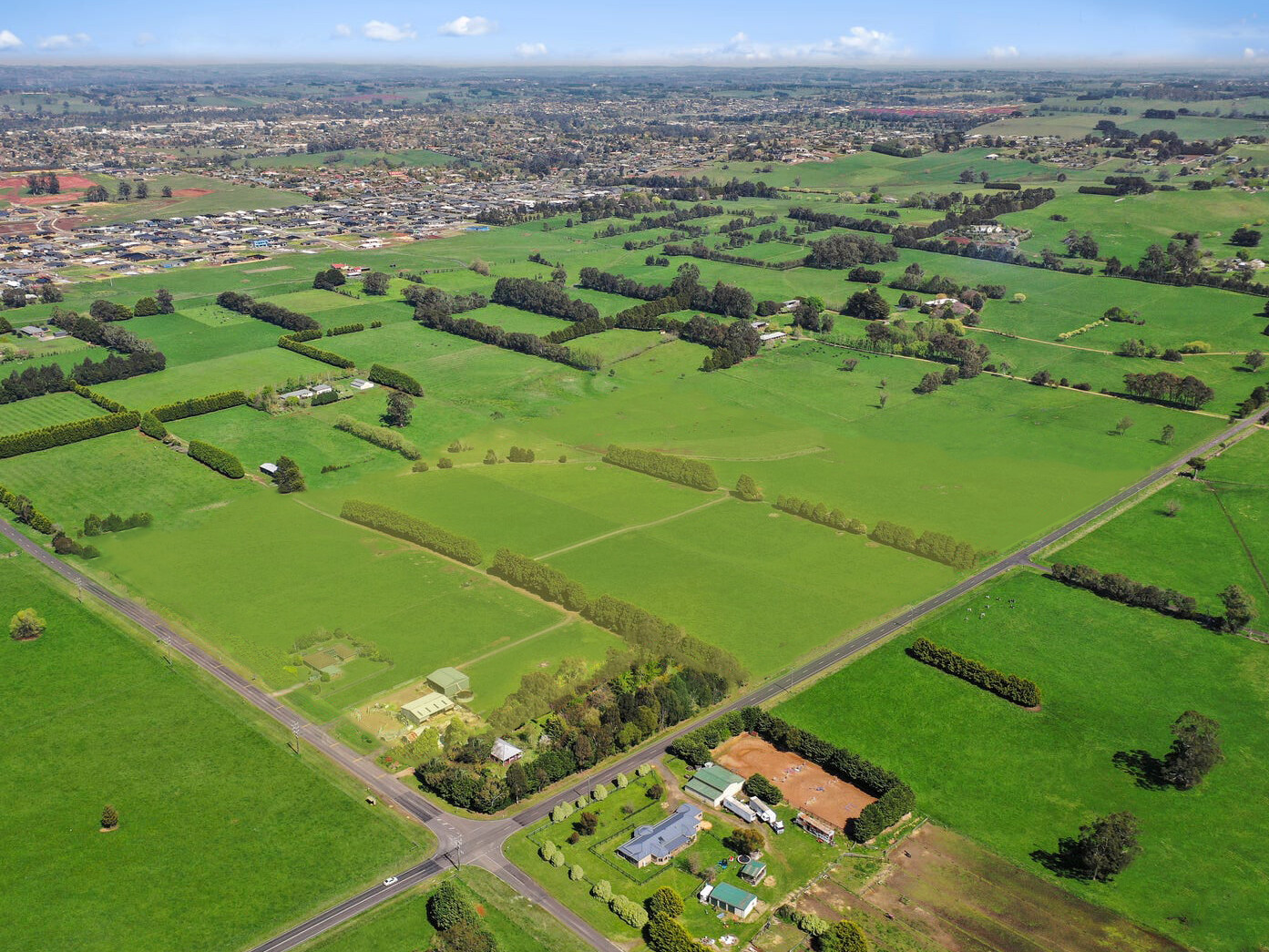 An aerial of proposed 113-lot residential subdivision within Warragul, VIC