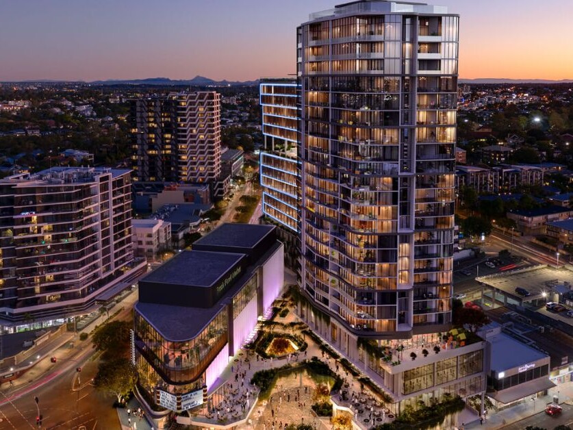 Renders for a future development within Toowong, QLD