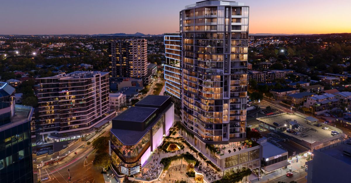 Renders for a future development within Toowong, QLD