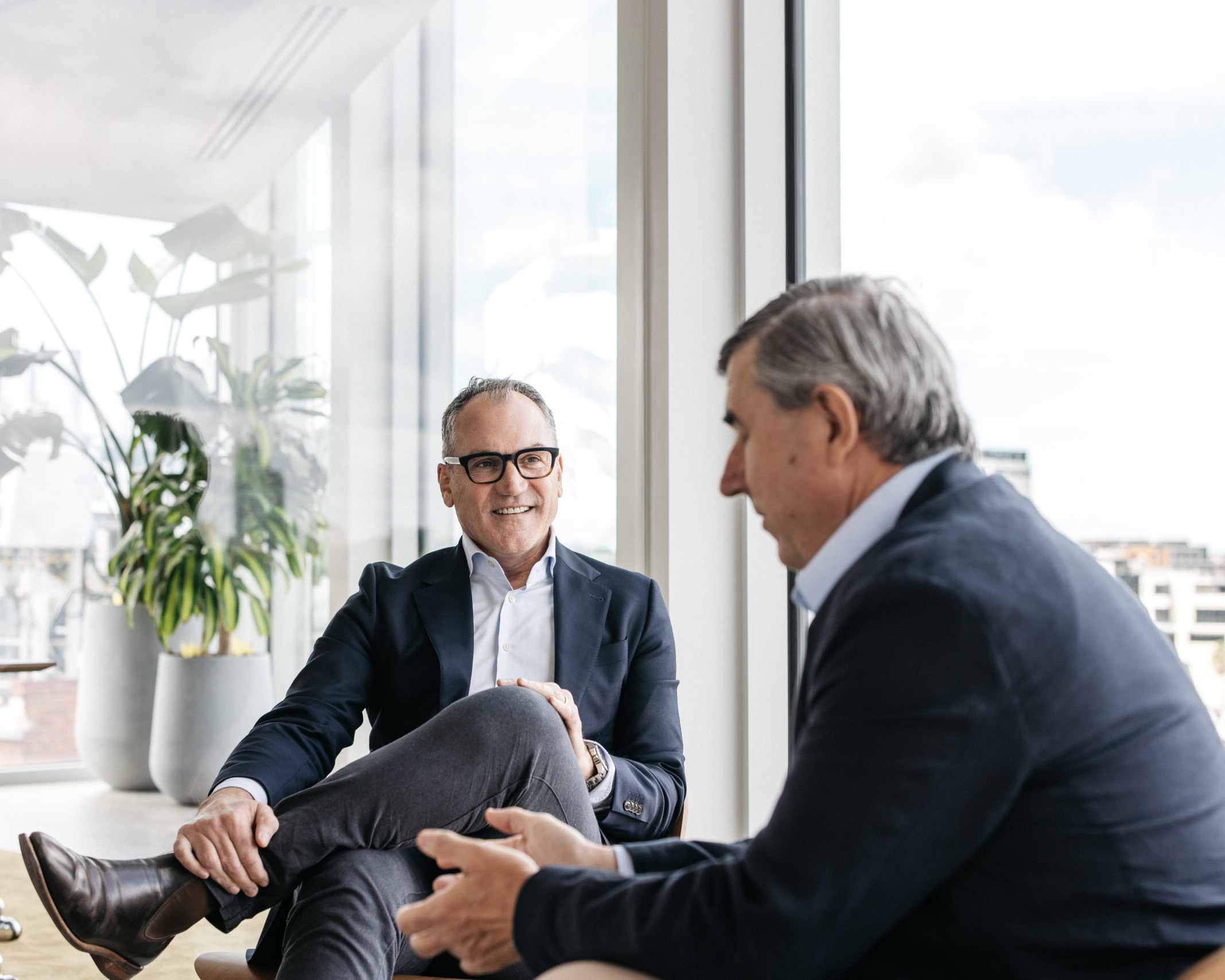 CEO and Managing Director Peri Macdonald with Executive Director - Investments Jonathan McGrath