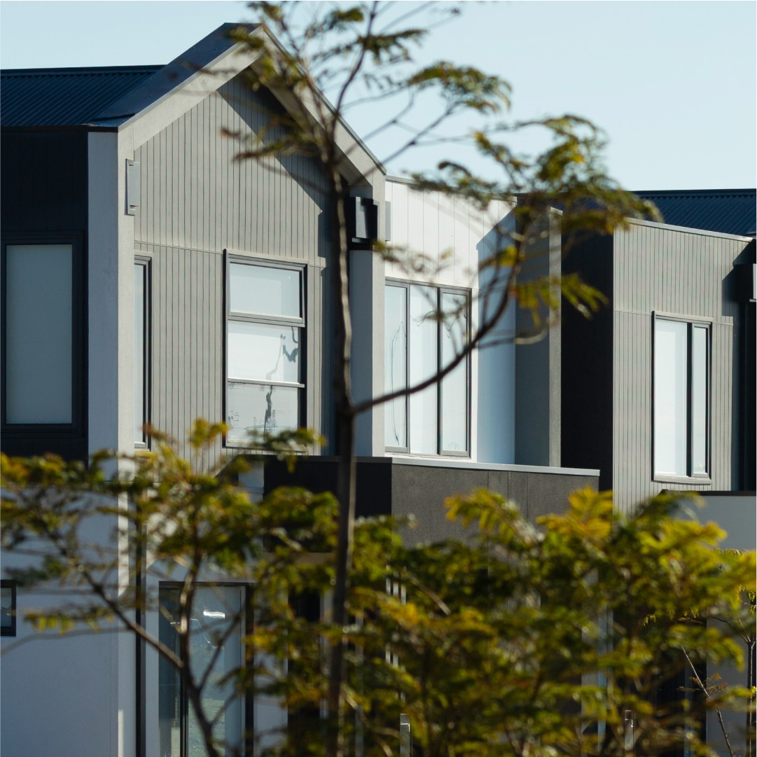 A set of townhouses in Australia