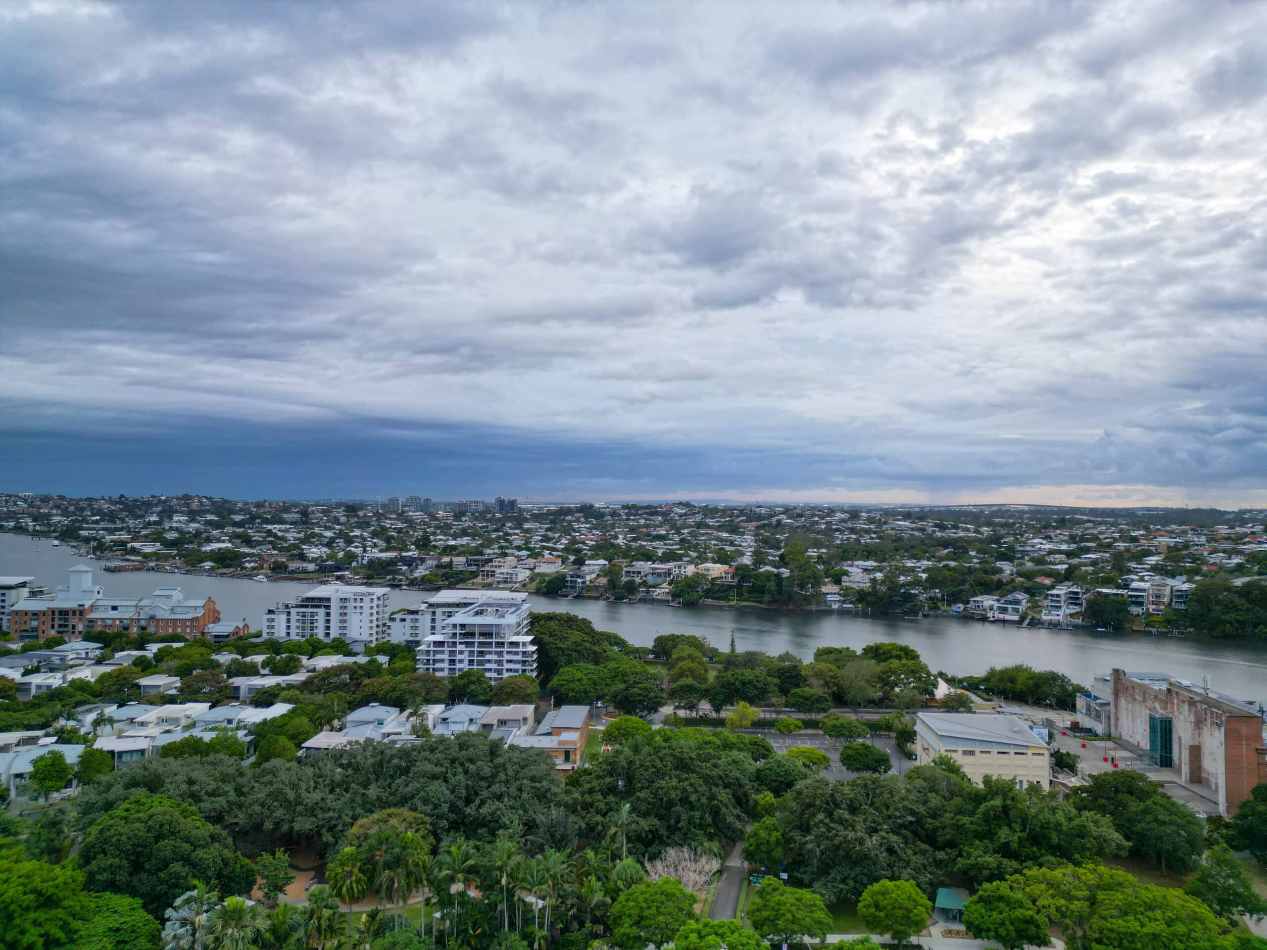An Aerial across New Farm, Queensland