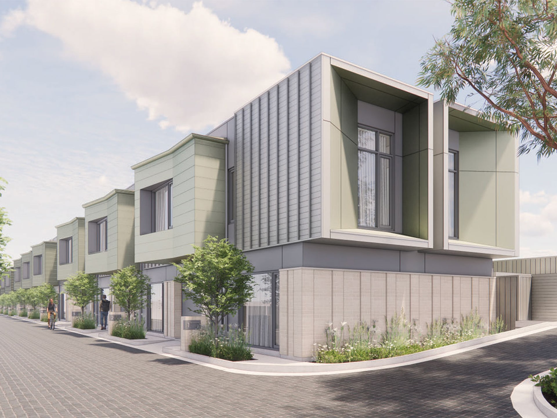 10 two-storey residential townhouses located in Hope Valley, SA